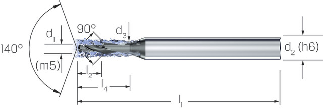 MIKRON wiertło o małych rozmiarach,0135, Węglik stały
