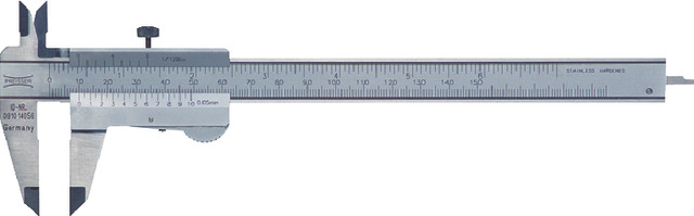 PREISSER suwmiarka kieszonkowa,150, DIN 862 Stal nierdzewna